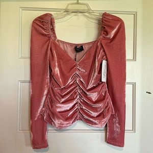 MinkPink velvet top